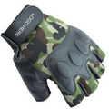 Faux Leather Camouflage Outdoor Cycling Gloves